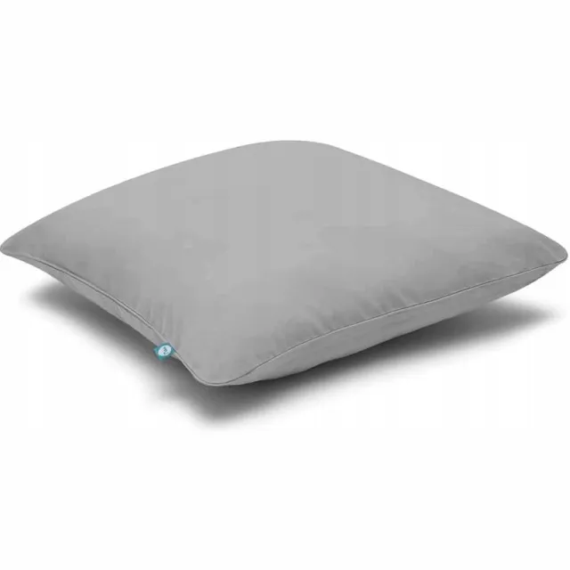 Basic Kussensloop Grijs - 70x80 cm - 100% Katoen met Rits