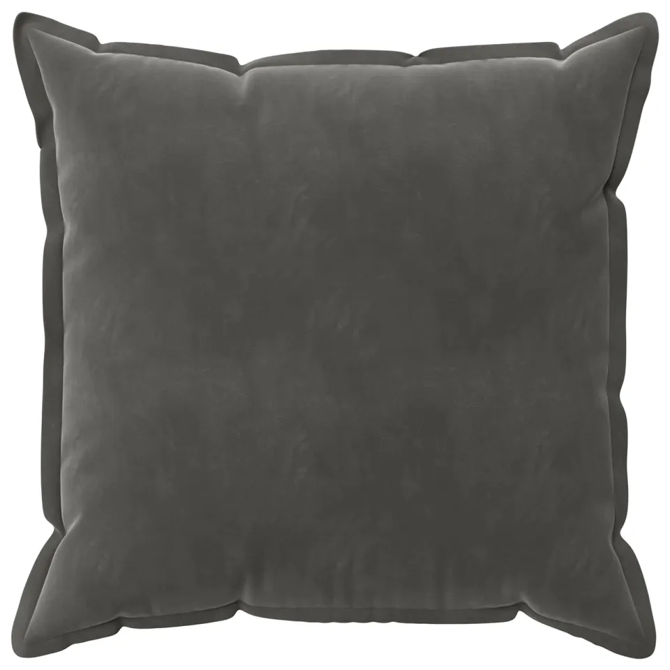 vidaXL Kussensloop 6 st HOUTEN Donkergrijs 70 x 70 cm fluweel