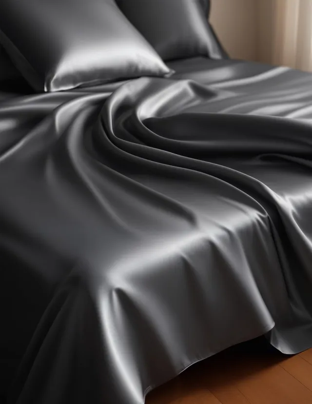 inSilk Zijden Laken Nuovo Seta Kleur Antraciet - 100% Zijde, foto 2
