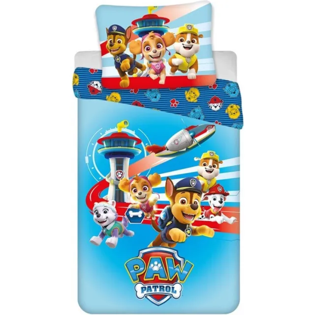 PAW Patrol Dekbedovertrek, Airborne - Eenpersoons - 140 x 200 cm - Polycotton Multi Colour
