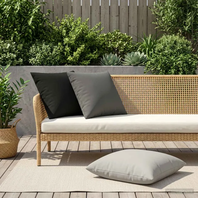 vidaXL Kussensloop 2 st HEERLEN Zwart 60 x 60 cm Polyester