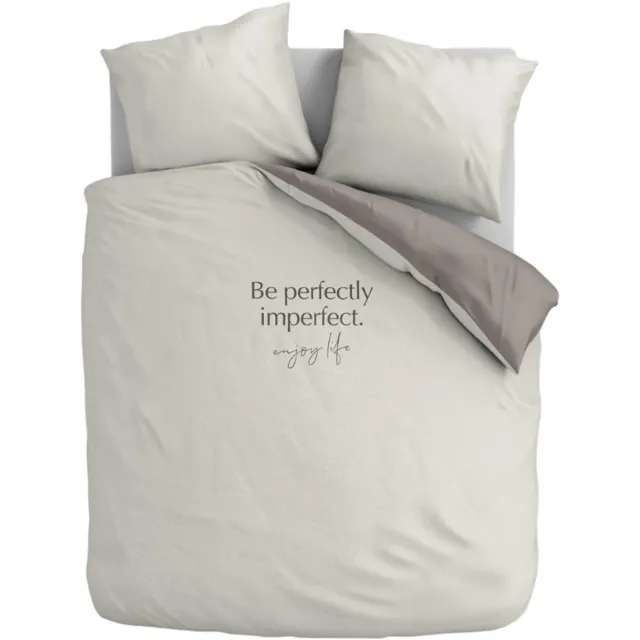 Dekbed-Discounter Fresh and Co Dekbedovertrek - Dubbele instopstrook - Wassen op 30 graden - Inclusief 2 kussenslopen - Perfectly Imperfect