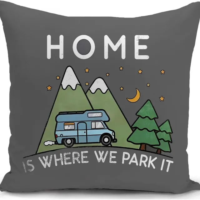 Ibenzoa Kussenovertrek Voor Camper, Caravan, Decoratie en Sierkussen in Diverse Stijlvolle Designs grijs