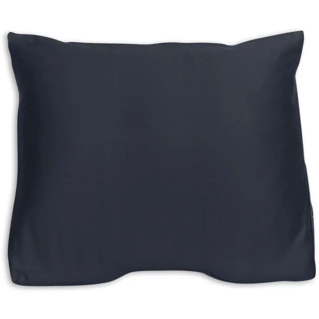 Silvana Support Satin Shoulder Contour kussensloop voor extra stevig kussen - Blauw - 60x60/70