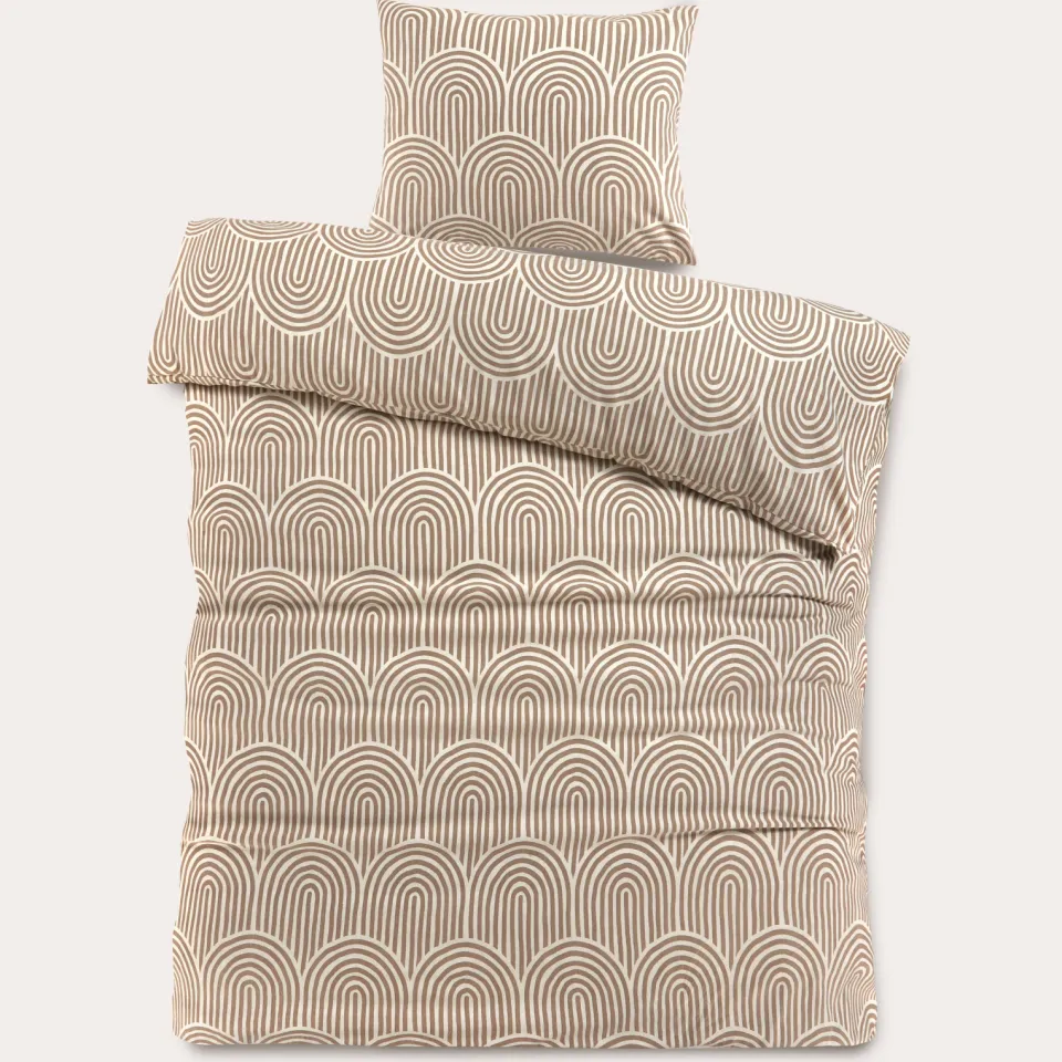 NOUS Living Rainbow FL dekbedovertrek beige, foto 2