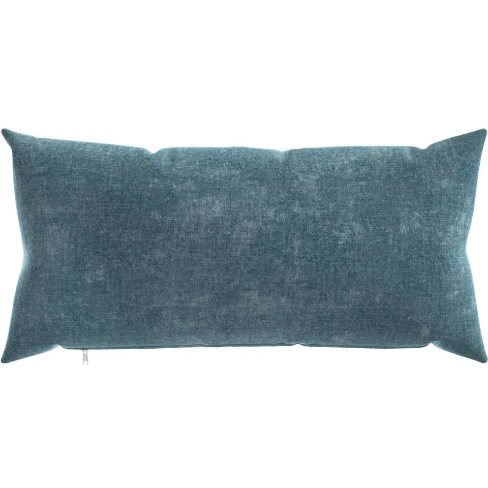 vidaXL Kussensloop 12 st HEERLEN Blauw 40 x 80 cm Chenille Stof