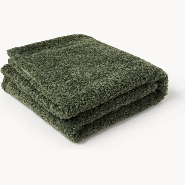 Westwing Collection Teddy plaid Dotty Groen