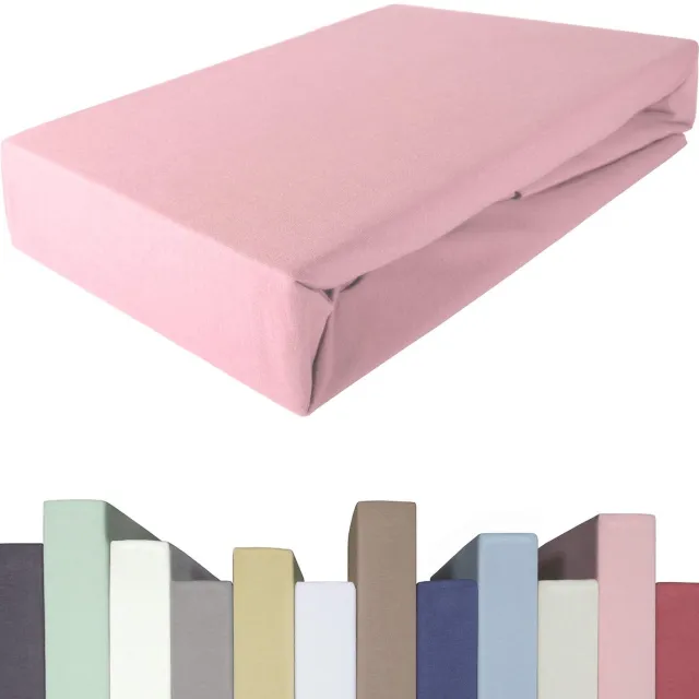 Ibenzoa Superieur Elastisch Hoeslaken voor Boxspringbedden en Matrassen tot 40 cm Hoogte roze