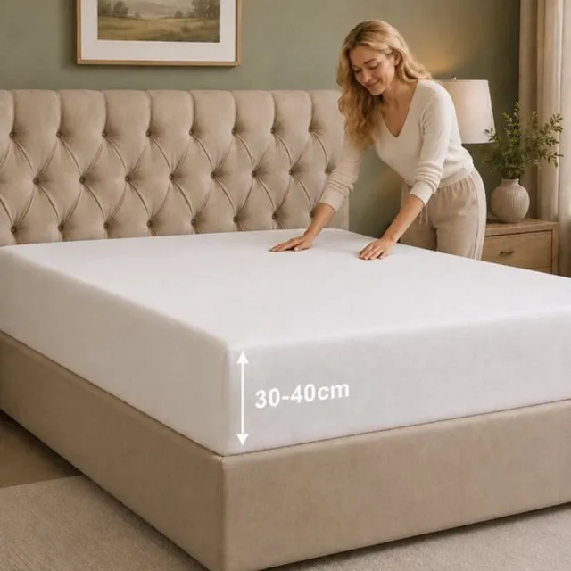 Tbeloo Hoeslaken 90x190 cm - 40 cm Diepe Hoek - Geborstelde Microvezel - Lichtgrijs - Geschikt voor Boxspring - Matras tot 40 cm - OEKO-TEX - Krimp- en Kleurvast