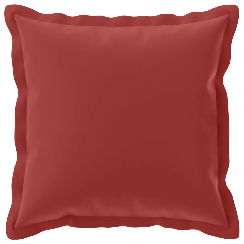 vidaXL Kussensloop 6 st HOUTEN Wijnrood 35 x 35 cm Polyester