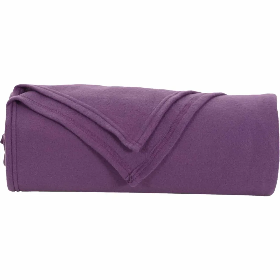 vidaXL plaid Paars 270 x 240 cm 0,91 kg Fleece, foto 4