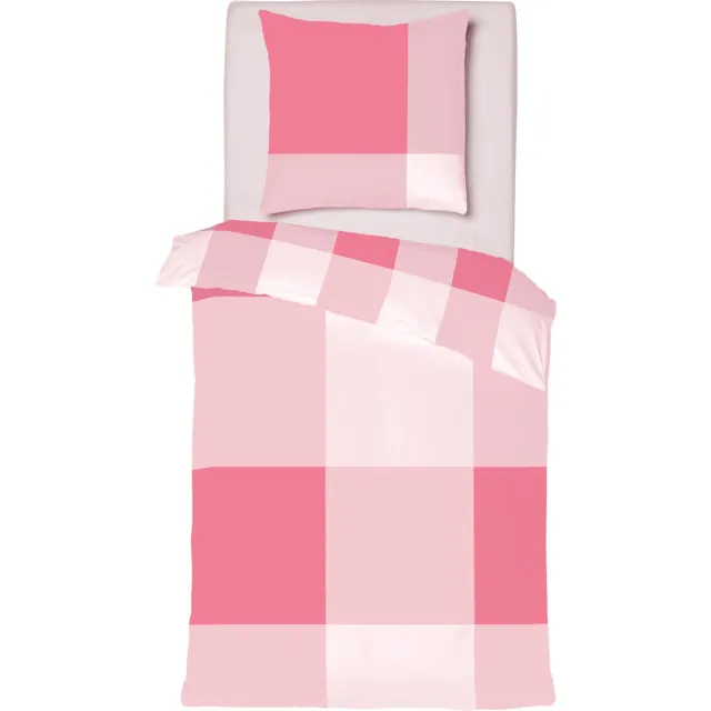 Mistral Home Dekbedovertrek 100% Katoen Satijn - Eénpersoons - 140 x 200/240 - Roze