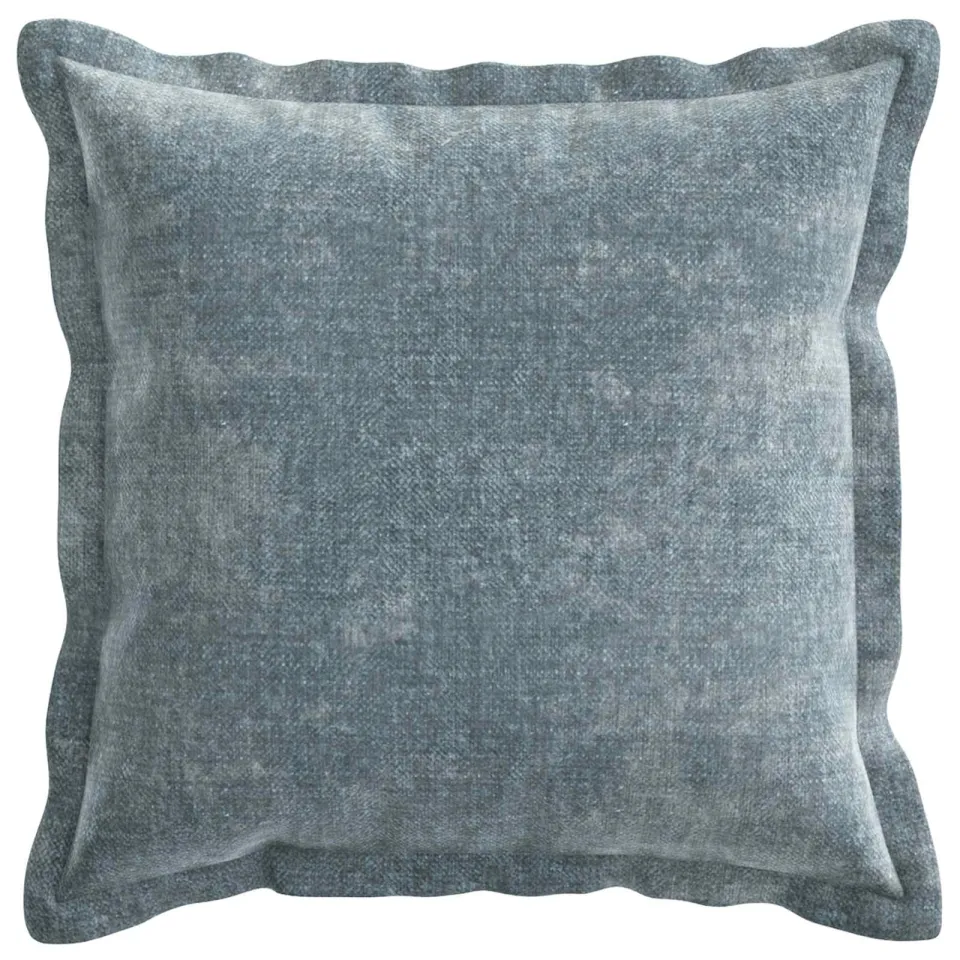 vidaXL Kussensloop 2 st HOUTEN Lichtblauw 30 x 30 cm Chenille Stof