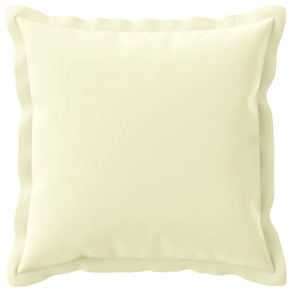 vidaXL Kussensloop 12 st HOUTEN Crèmekleurig 40 x 40 cm Polyester