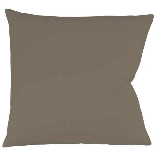 Sleepling 50 x 50 cm satijnen kussensloop | kussenhoes van 100% zijdezachte katoen | voor hoofdkussens, sierkussens, decoratiekussens | Made in EU | wasbaar op 60 graden | taupe