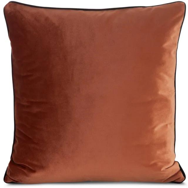 Eurofirany Decoratieve Kussenhoes GAJA 45x45 Oranje Velours met Rand