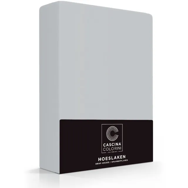 Cascina Colorini TC220 bosxpringhoeslaken 200x200/45 silver