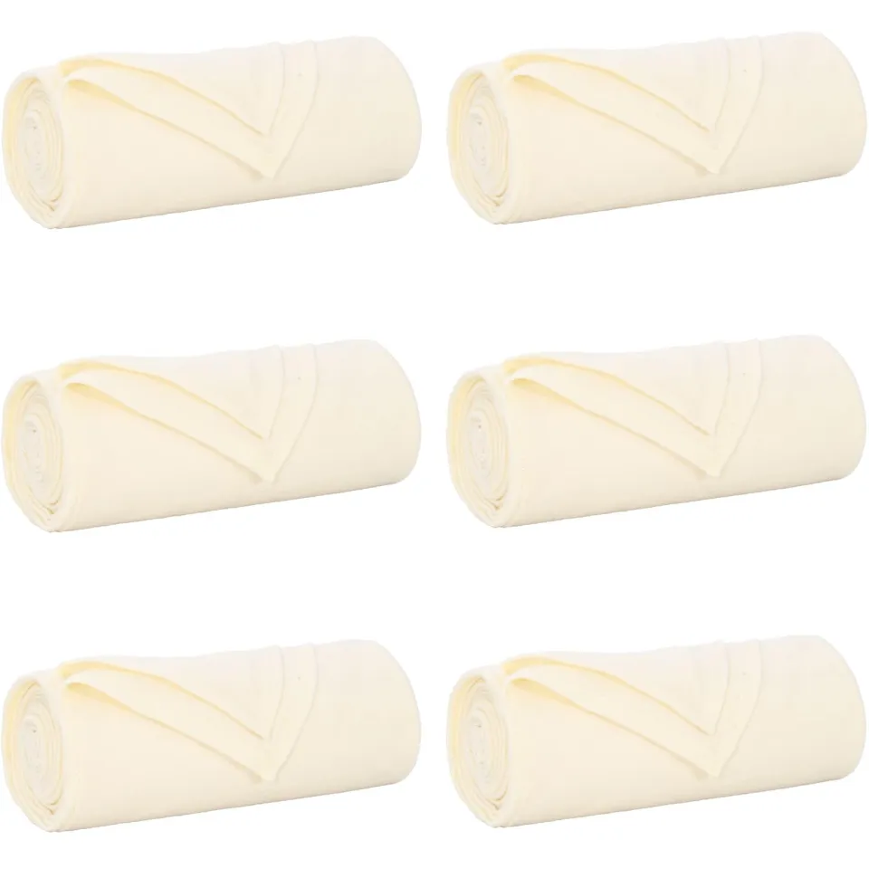 vidaXL Kleden 6 st Crèmekleurig 270 x 240 cm 5,44 kg Fleece