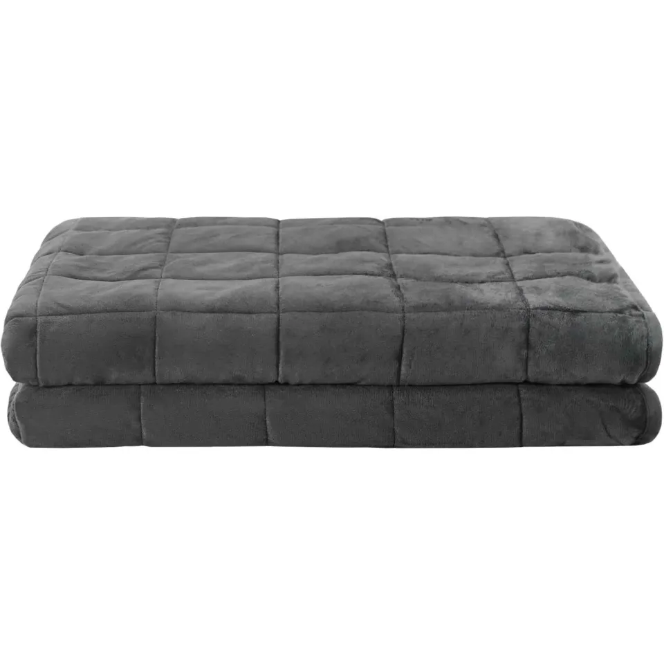 vidaXL Verzwaringsdeken Antraciet 235 x 290 cm 15 kg Stof Anthraciet