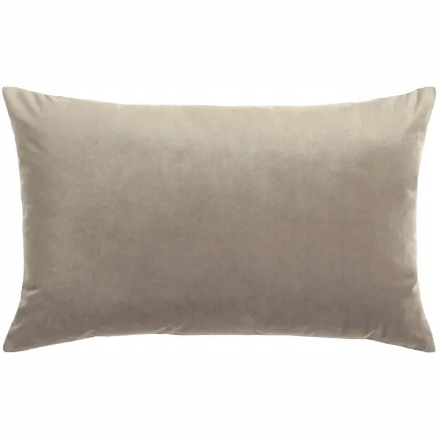 art+design Beige Velours Kussensloop 35x50 cm - Elegante Slaapkamer Decoratie