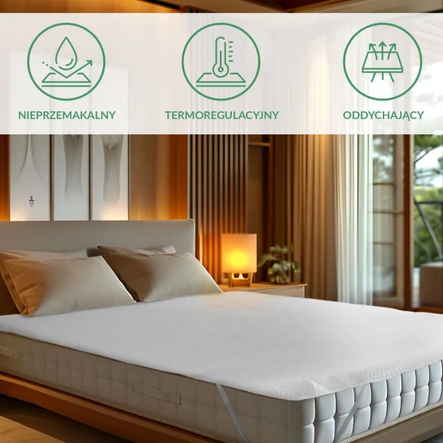 Darymex SOFT-TOUCH - Gewatteerde Matrasbeschermer - Waterdicht & Ademend - Tencel - Anti-Allergisch - Wasbaar op 60°C - Wit