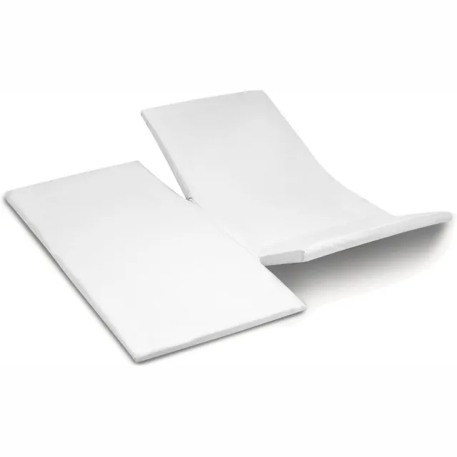 Cinderella Weekend Splittopper Hoeslaken - Dubbele Split - Katoen - Met Split - Wit White