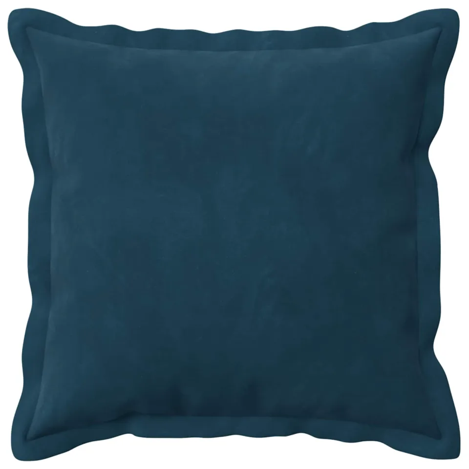 vidaXL Kussensloop 2 st HOUTEN Blauw 45 x 45 cm Fluweel