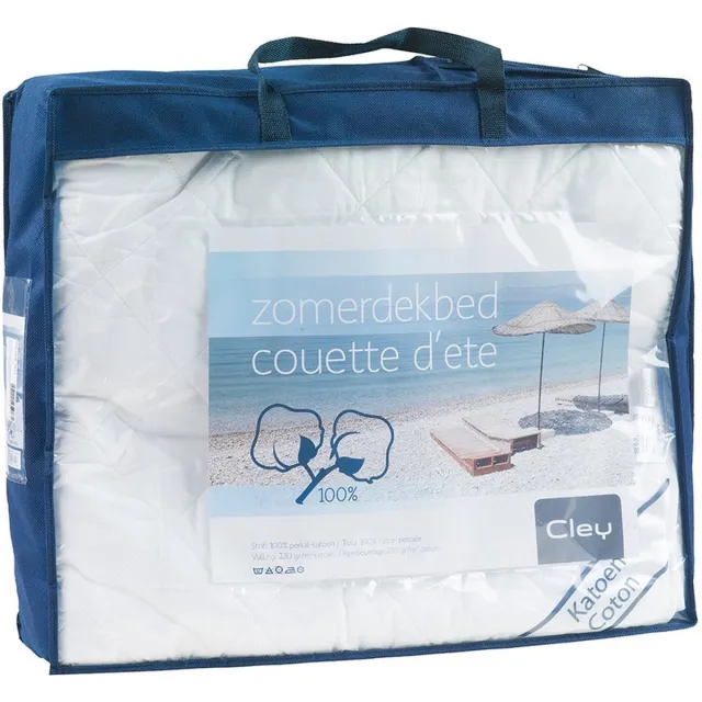 SwissSleep KATOEN ZOMERDEKBED Cool Cotton, extra koel tijdens de zomer 240 x 200/220 Wit
