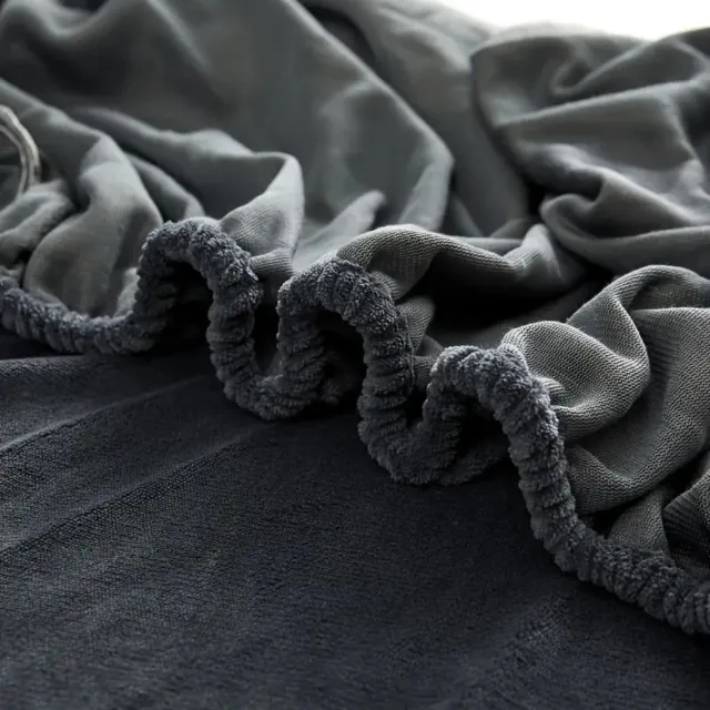 Nivard Effen Hoeslaken - Beddengoed - Fitted Sheet - Bed - Slaapkamer - Bordeauxrood, foto 2