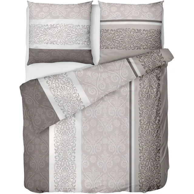 Ibenzoa Zacht en Comfortabel Flanellen Beddengoed Set van 100% Katoen in Beige en Crème