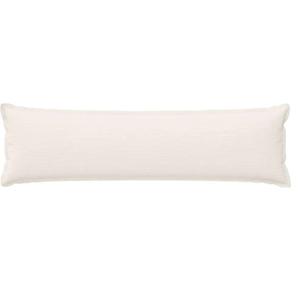 vidaXL Kussensloop HOUTEN Crèmekleurig 40 x 145 cm corduroy, foto 2