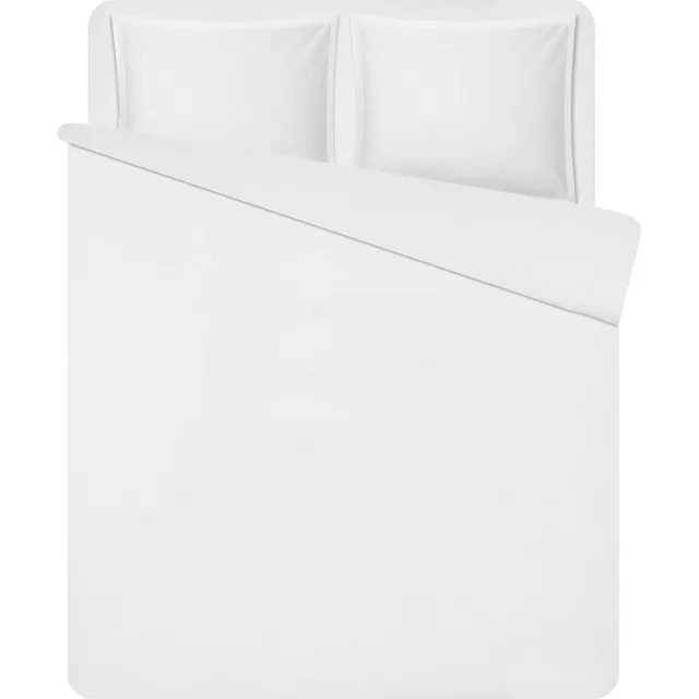 Livello Hotel Dekbedovertrek Perkal White 2 persoons Wit