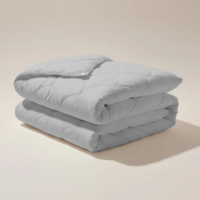Dekbed-Discounter Zydante 4-Seizoenen Dekbed Zonder Overtrek 140 x 200 cm - Wasbaar dekbed - Wasbaar op 40 graden - Anti-allergisch - Grijs