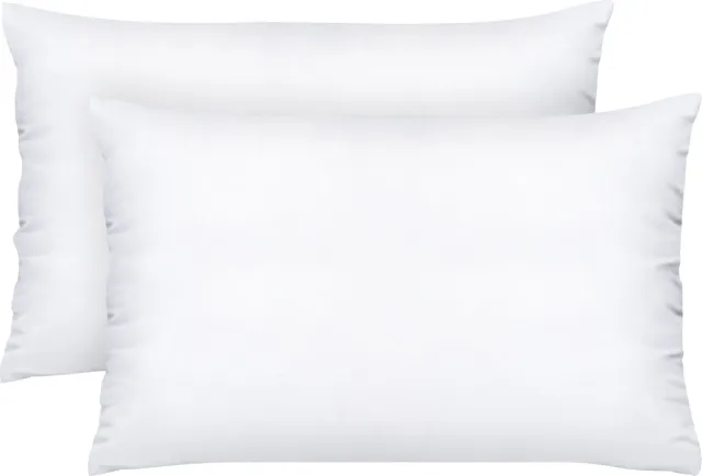 Komfortec Hoofdkussen 50x75 cm (2 stuks set), Hotelkwaliteit Slaapkussen, Hoofdkussen Slaapkamer, Wasbaar, Ergonomisch (Wit)