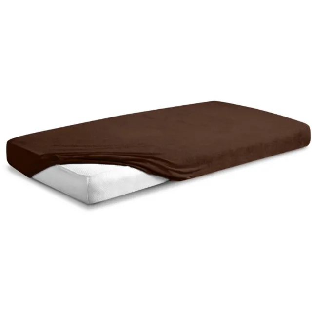 Matex Premium Serie - Frotte Hoeslaken - 110x190/120x200 cm - Bruin