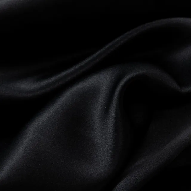 Zijden kussensloop 40x80cm Zwart Hotelsluiting 22 Momme - Kussensloop set - Luxe Silk Kussensloop 100% moerbei zijde - Zijde kussensloop - Silk Heaven - 40x80cm / Hotelsluiting