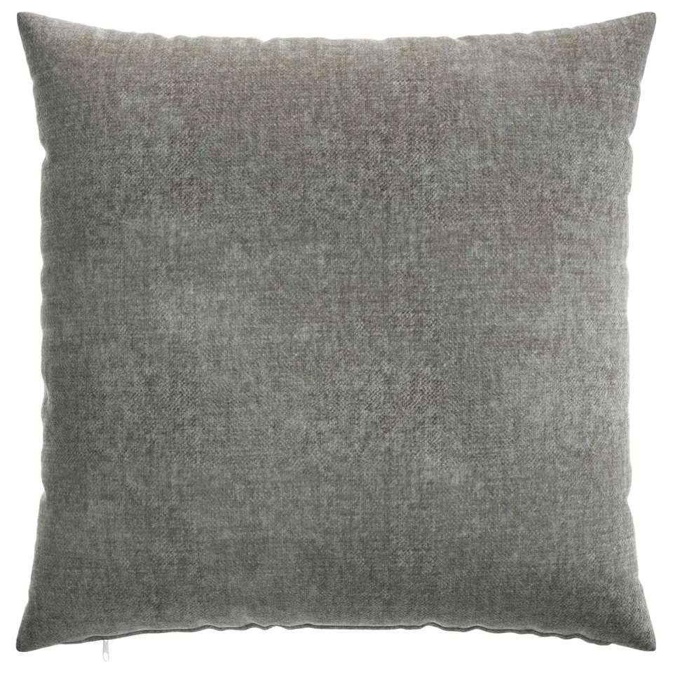 vidaXL Kussensloop 2 st HEERLEN Donkergrijs 80 x 80 cm Chenille Stof, foto 2