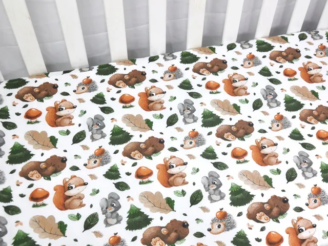Małe Duże Merkloos Katoenen Ledikantlaken met Elastiek 60x140cm - Beddengoed voor Kinderen Multicolor