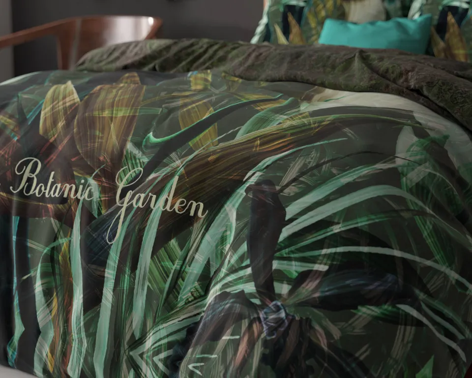 Sleeptime Essentials The Botanic Garden dekbedovertrek groen, foto 4