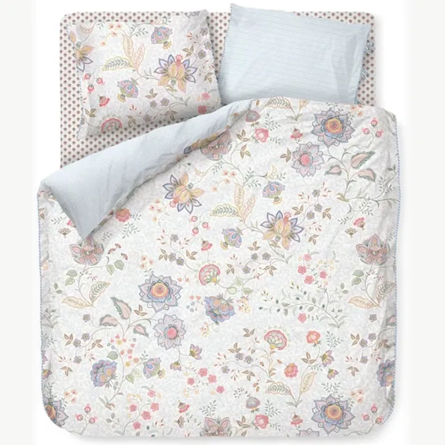 Pip Studio Bollywood Dreams dekbedovertrek - Eenpersoons - 140 x 200/220 cm - Groen