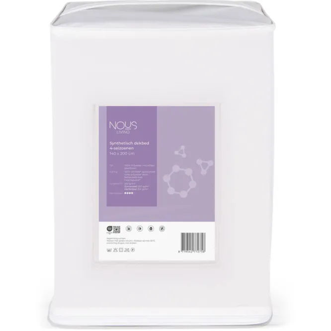 NOUS Living dekbed synthetisch 4-seizoenen wit, foto 5