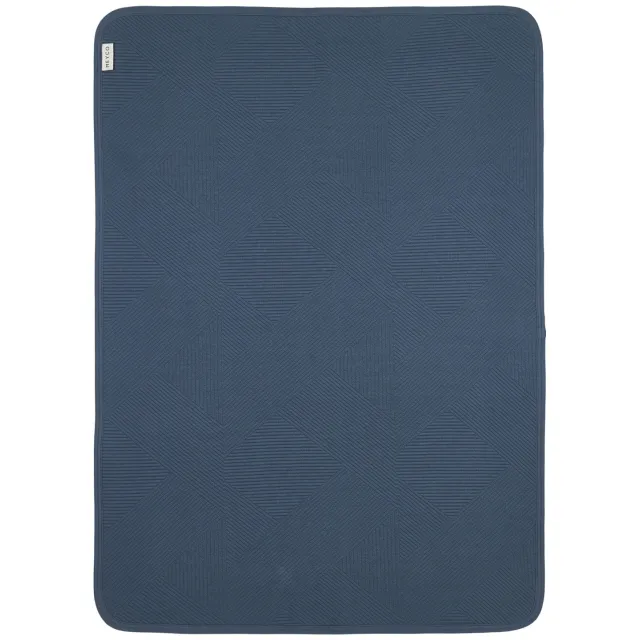 Meyco Pure flanel wiegdeken indigo Donkerblauw