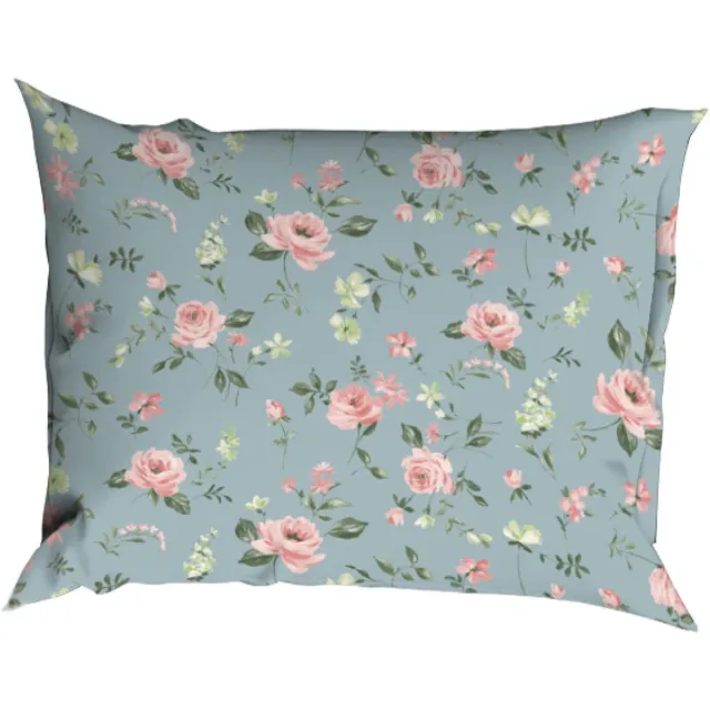 Romanette Dekbedovertrek Katoen Silke Blauw - 200 x 200/220 cm + 2 kussenslopen - [Blauw]