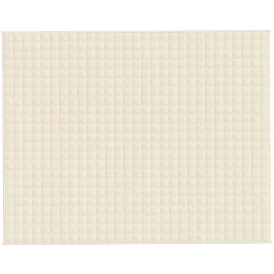 vidaXL Verzwaringsdeken 235x290 cm 15 kg stof lichtcrèmekleurig