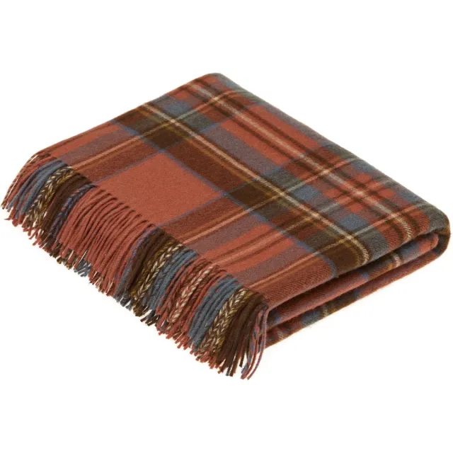 Bronte by Moon Plaid Tartan Antique Royal Stewart - Merino Lamswol - 140x185 - Bronte by Moon Rood