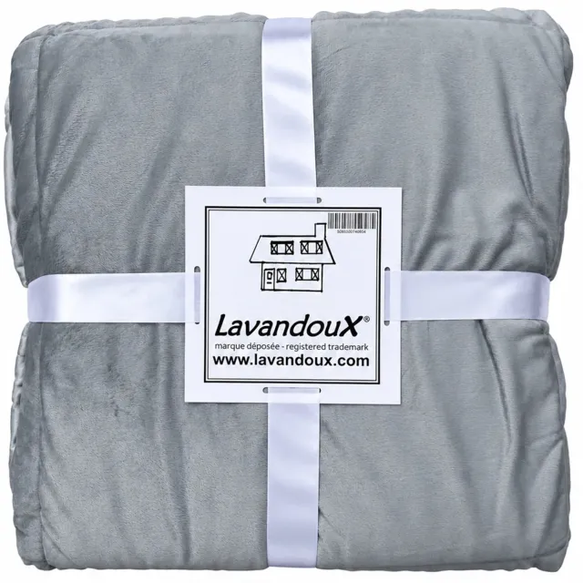 Lavandoux Alles-in-één dekbed - Dekbed Zonder Overtrek - 260x240 - 2-persoons - Lichtgrijs