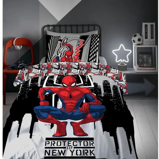 Spider-Man Dekbedovertrek Protector - Polycotton Multi kleuren