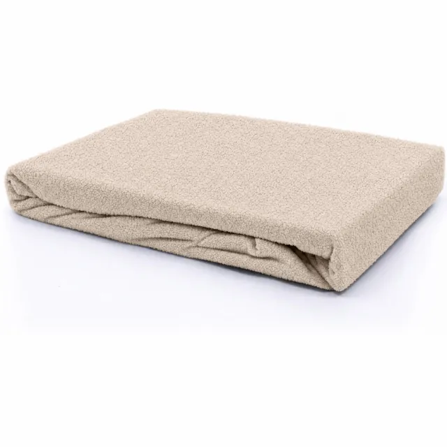 W teddy hoeslaken beige Ecru