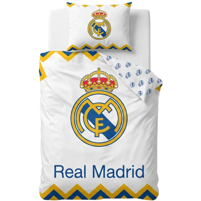 Real Madrid CF Real Madrid Dekbedovertrek - Voetbal - Wit