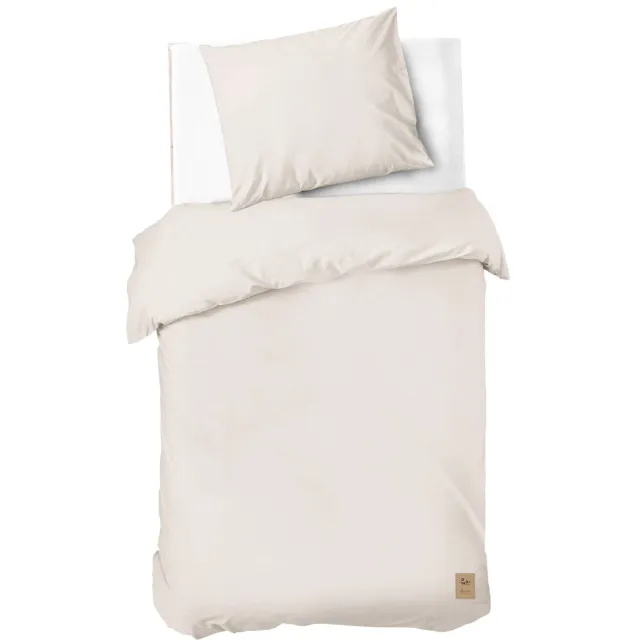 Dindi Home katoenen dekbedovertrek 1-persoons (140x220 cm) Ecru